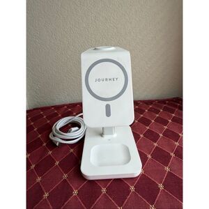 Journey MagSafe Magnetic 3-in-1 Wireless Charging Stand Station USB-C White